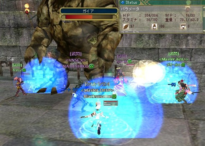 画面にうつっているのはジャスタン、アマナイ、将軍二人、装甲が極端すぎるぜ・・・