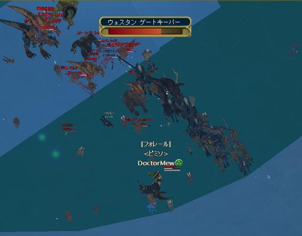 キャッチタゲするとこんな感じでに行列できます、ちょっとおもしろい